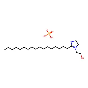 2-Heptadecyl-1-(2-hydroxyethyl)-4,5-dihydro-1H-imidazolium dihydrogen phosphate structure