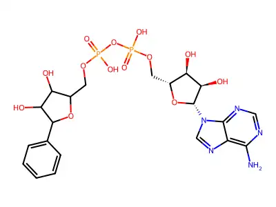 N,N,N'-tri(beta-chloroethyl)-N'-(4-formylphenyl)-1,3-propylenediamine structure
