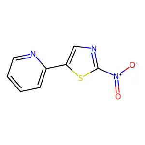 Pyridine, (2-nitro-5-thiazolyl)- structure