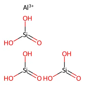 Pyrophyllite (AlH(SiO3)2) structure