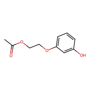 Phenol, 3-[2-(acetyloxy)ethoxy]- structure