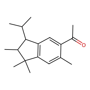 Ethanone, 1-[2,3-dihydro-1,1,2,6-tetramethyl-3-(1-methylethyl)-1H-inden-5-yl]- structure