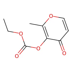 Carbonic acid, ethyl 2-methyl-4-oxo-4H-pyran-3-yl ester structure