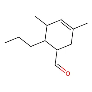 3-Cyclohexene-1-carboxaldehyde, 3,5-dimethyl-6-propyl- structure