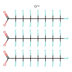 Chromium(3+) perfluorooctanoate structure