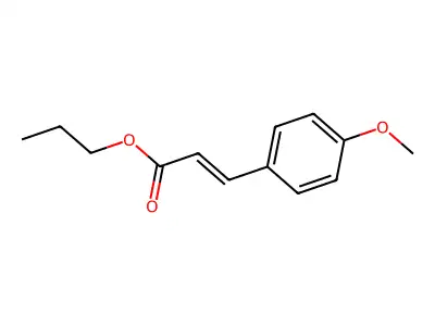 2-Propenoic acid, 3-(4-methoxyphenyl)-, propyl ester structure