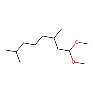 Octane, 1,1-dimethoxy-3,7-dimethyl- structure