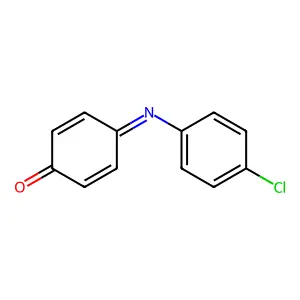 2,5-Cyclohexadien-1-one, 4-((4-chlorophenyl)imino)- structure