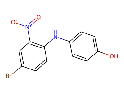 4-(4-Bromo-2-nitroanilino)benzenol structure