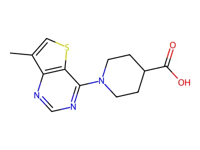 1-(7-Methylthieno[3,2-d]pyrimidin-4-yl)piperidine-4-carboxylic acid structure