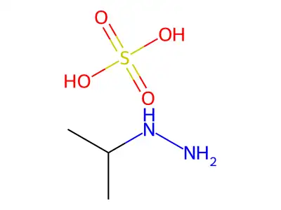 Isopropylhydrazine sulphate structure