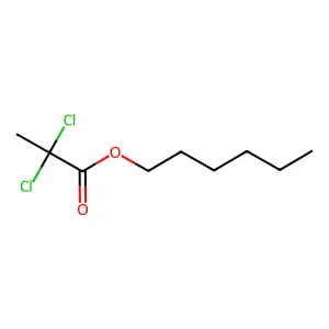 Propanoic acid, 2,2-dichloro-, hexyl ester structure
