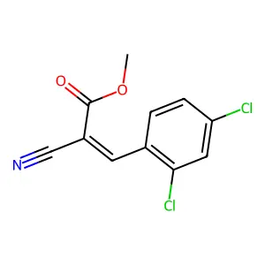 Methyl 2-cyano-3-(2,4-dichlorophenyl)prop-2-enoate structure