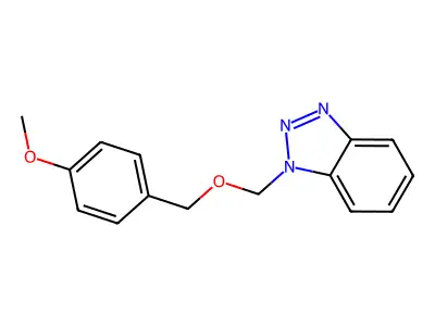 1-[(4-Methoxyphenyl)methoxymethyl]benzotriazole structure