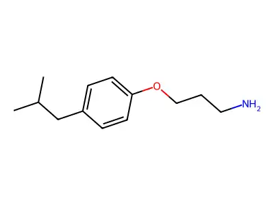 3-[4-(2-Methylpropyl)phenoxy]propan-1-amine structure