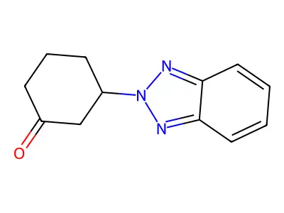 3-(2H-1,2,3-Benzotriazol-2-yl)cyclohexan-1-one structure