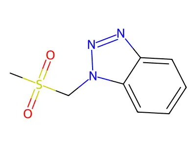 1-[(Methylsulfonyl)methyl]-1H-benzotriazole structure