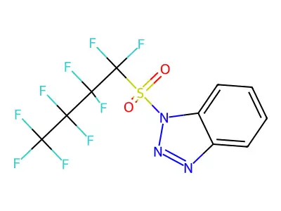 1-(1,1,2,2,3,3,4,4,4-Nonafluorobutane-1-sulfonyl)-1H-benzotriazole structure