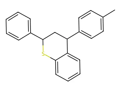 cis-4-(4-Methylphenyl)-2-phenylthiochroman structure