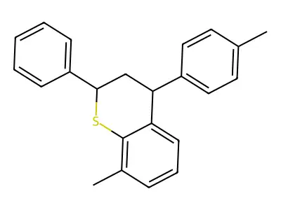 8-Methyl-4-(4-methylphenyl)-2-phenyl-3,4-dihydro-2H-1-benzothiopyran structure