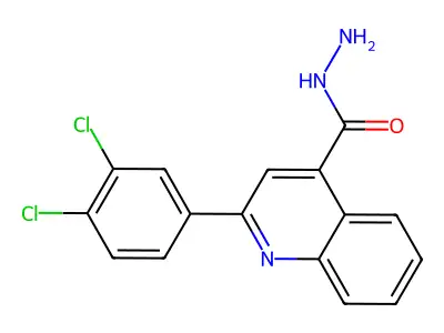 2-(3,4-Dichlorophenyl)quinoline-4-carbohydrazide structure