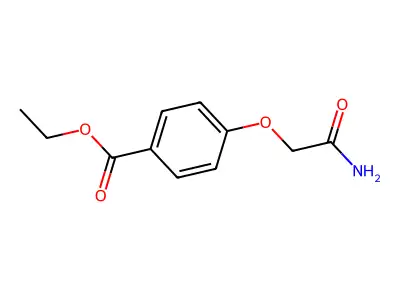 Ethyl 4-(2-amino-2-oxoethoxy)benzoate structure