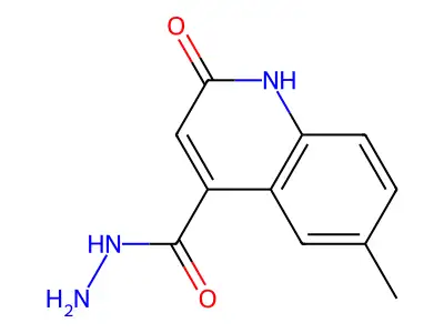 6-Methyl-2-oxo-1,2-dihydroquinoline-4-carbohydrazide structure