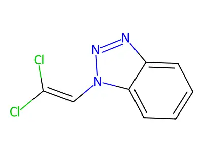 1-(2,2-Dichloroethenyl)-1H-1,2,3-benzotriazole structure