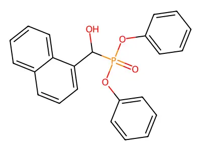 Diphenyl [hydroxy(naphthalen-1-yl)methyl]phosphonate structure