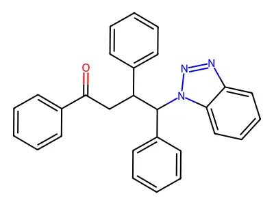 4-(1H-1,2,3-Benzotriazol-1-yl)-1,3,4-triphenylbutan-1-one structure