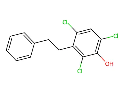2,4,6-Trichloro-3-Hydroxybibenzyl structure