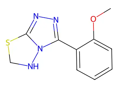 3-(2-Methoxyphenyl)-5,6-dihydro-[1,2,4]triazolo[3,4-b][1,3,4]thiadiazole structure
