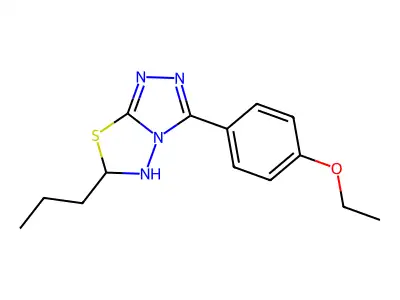 3-(4-Ethoxyphenyl)-6-propyl-5,6-dihydro-[1,2,4]triazolo[3,4-b][1,3,4]thiadiazole structure