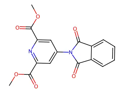 Dimethyl 4-(1,3-dioxoisoindol-2-yl)pyridine-2,6-dicarboxylate structure