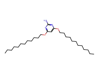 4,6-Didodecoxypyrimidin-2-amine structure