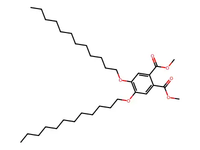 Dimethyl 4,5-bis(dodecyloxy)phthalate structure