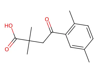 2,2-Dimethyl-4-(2,5-dimethylphenyl)-4-oxobutyric acid structure