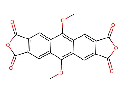 1H,3H-Anthra[2,3-c:6,7-c']difuran-1,3,7,9-tetrone, 5,11-dime structure