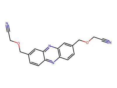 2-[[8-(Cyanomethoxymethyl)phenazin-2-yl]methoxy]acetonitrile structure