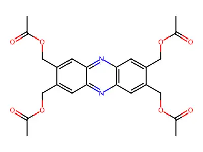 [3,7,8-Tris(acetyloxymethyl)phenazin-2-yl]methyl acetate structure