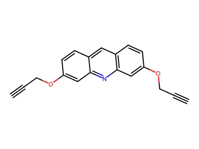 3,6-Bis(prop-2-ynoxy)acridine structure