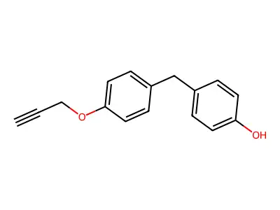 4-[(4-Prop-2-ynoxyphenyl)methyl]phenol structure