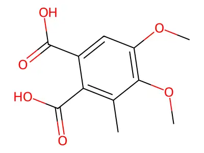4,5-Dimethoxy-3-methylphthalic acid structure