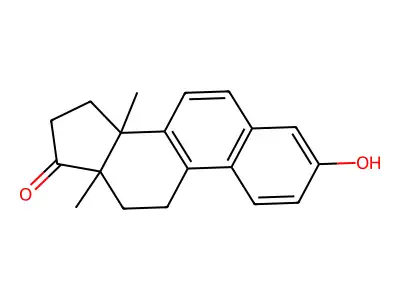 3-Hydroxy-13,14-dimethyl-11,12,15,16-tetrahydrocyclopenta[a]phenanthren-17-one structure