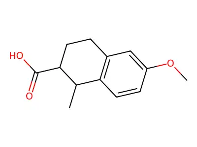 6-methoxy-1-methyl-1,2,3,4-tetrahydronaphthalene-2-carboxylic Acid structure