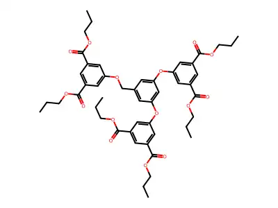 Dipropyl 5-[[3,5-bis[3,5-bis(propoxycarbonyl)phenoxy]phenyl]methoxy]benzene-1,3-dicarboxylate structure