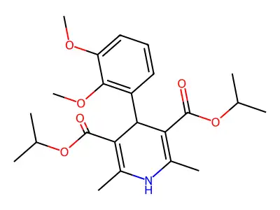 Dipropan-2-yl 4-(2,3-dimethoxyphenyl)-2,6-dimethyl-1,4-dihydropyridine-3,5-dicarboxylate structure