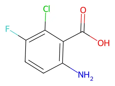 6-Amino-2-chloro-3-fluorobenzoic acid structure