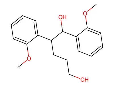 1,2-Bis(2-methoxyphenyl)pentane-1,5-diol structure