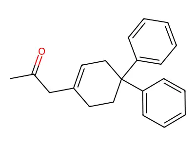 1-(4,4-Diphenylcyclohexen-1-yl)propan-2-one structure